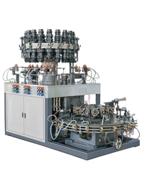18-head Vertical to horizontal vial making machine