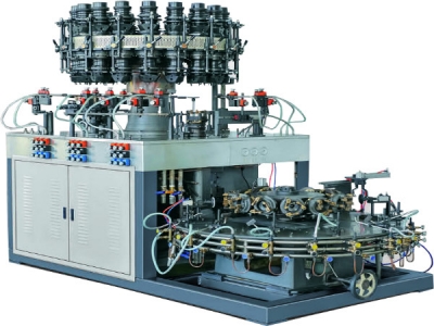 18-head Vertical to horizontal vial making machine
